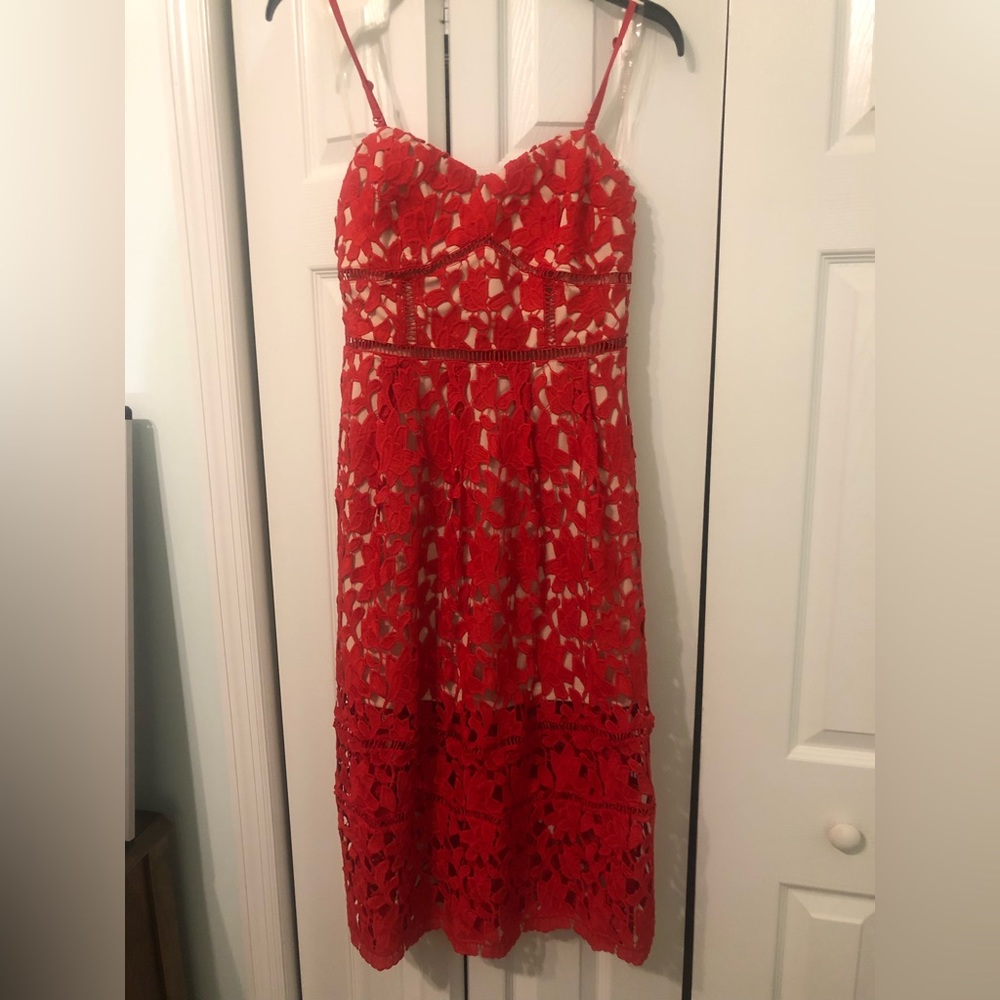 Lace Red Dress